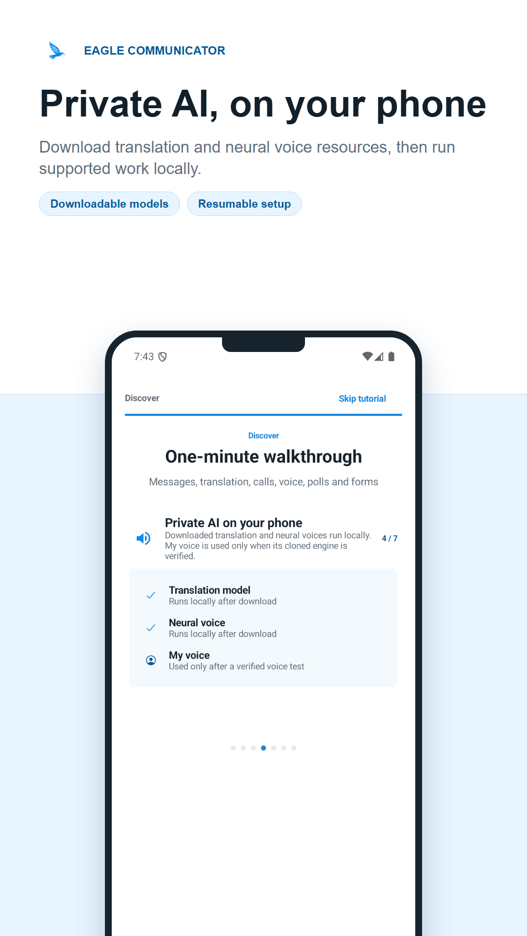 Local language resources in Eagle Communicator